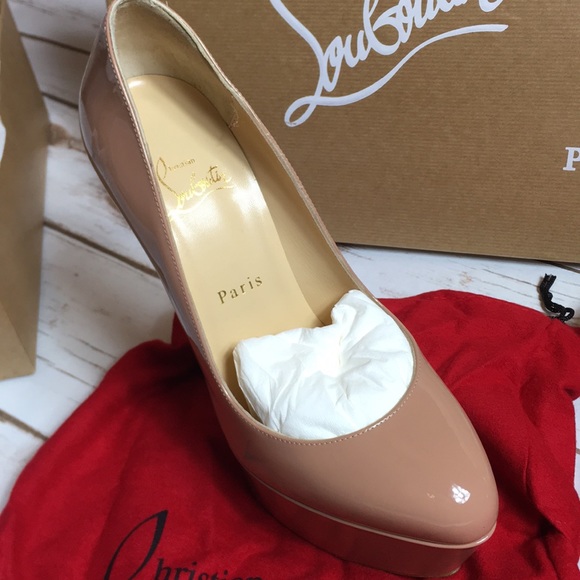 Christian Louboutin Shoes - Christian Louboutin Victoria Patent Nude Pump 160